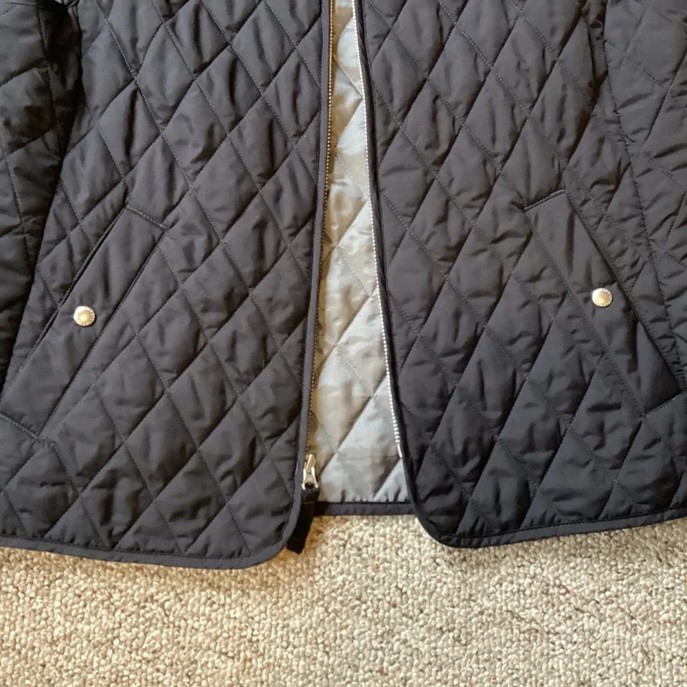 Land’s End Quilted Black Vest - Picture 3 of 7
